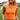 Aubrey Orange Tie Back Knit Tank - front view