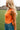 Aubrey Orange Tie Back Knit Tank - side 