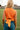 Aubrey Orange Tie Back Knit Tank - back view