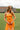 Hailey Orange Polka Dot Scarf Tank - upper body outdoor view