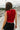 Celia Crimson & White Scalloped Tank - back