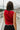 Celia Crimson & White Scalloped Tank - back view