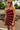Lia Crimson Scalloped Mini Dress - front view