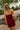 Lia Crimson Scalloped Mini Dress - back view
