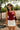 Olivia Maroon & White Floral Tank - view of front
