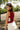 Olivia Maroon & White Floral Tank - back/side view