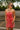 Chelsea Red Denim Strapless Mini Dress  - front view