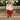 Tessa White Knit Poncho - full body outdoor view