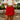 Linden Red Denim Skort -front view