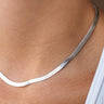 Weekender Silver Necklace- close up view