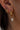 Aria Gold Rhinestone Dangle Huggie Earring- side view