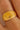 Milan Gold Ribbed Ring- close up view