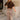 Savannah Brown Short Sleeve Cardigan - full body front view