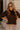 Savannah Brown Short Sleeve Cardigan - view of front