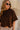 Savannah Brown Short Sleeve Cardigan - close front view