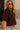 Savannah Brown Short Sleeve Cardigan - side view