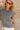 Cassidy Heather Grey Sleeveless Cardigan - close front view