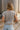Cassidy Taupe Sleeveless Cardigan - view of back
