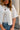 Savannah Cream Short Sleeve Cardigan -close up front view