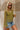 Everleigh Olive Green Ruched Long Sleeve Top- frontal side view
