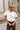 Willow Ecru Bubble Short Sleeve Top- top view