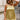 Serena Mustard Satin & Lace Tank Top- front view