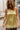Serena Mustard Satin & Lace Tank Top- front top view
