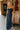 Alia Navy Satin Twist Back Midi Dress - full body front 