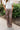 Arabelle Taupe Satin Wide Leg Pants - front view