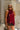 Mila Burgundy Satin & Lace Tank- front view