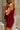 Mila Burgundy Satin & Lace Tank- close up side view