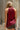 Mila Burgundy Satin & Lace Tank- close up back view