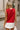 Dakota Red Scalloped Knit Tank Top -  back