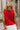 Dakota Red Scalloped Knit Tank Top -  back view