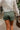 Millie Olive Chain Detail Shorts - back view