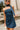 Alisha Denim Scarf Mini Dress - close up front view