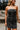 Chelsea Black Denim Strapless Mini Dress - close up view