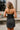 Chelsea Black Denim Strapless Mini Dress - back