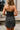 Chelsea Black Denim Strapless Mini Dress - back view