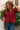 Kayla Burgundy Puff Sleeve Top - front view