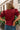 Kayla Burgundy Puff Sleeve Top - back view