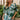 Claire Green Floral Puff Sleeve Top - front view