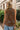 Palmer Brown Floral Tie Neck Tank Top - back view