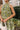 Lyla Olive Floral Halter Mini Dress - close up front view
