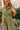 Carolina Olive Zip Front Midi Dress - upper front view