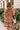 Lyla Rust Floral Halter Mini Dress - back view