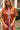 Reagan Rust & Pink Floral Midi Dress- close up front view