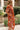 Reagan Rust & Pink Floral Midi Dress- full side view