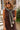 Isabelle Brown & Cream Stripe Cape Mini Dress- close up front view