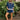 Peyton Navy & White Elastic Waistband Short- full body view